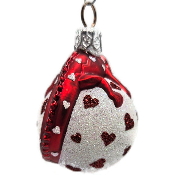 Patricia Breen Miniature Chameleon Surprise Hearts Valentines Christmas Ornament - Picture 9 of 12